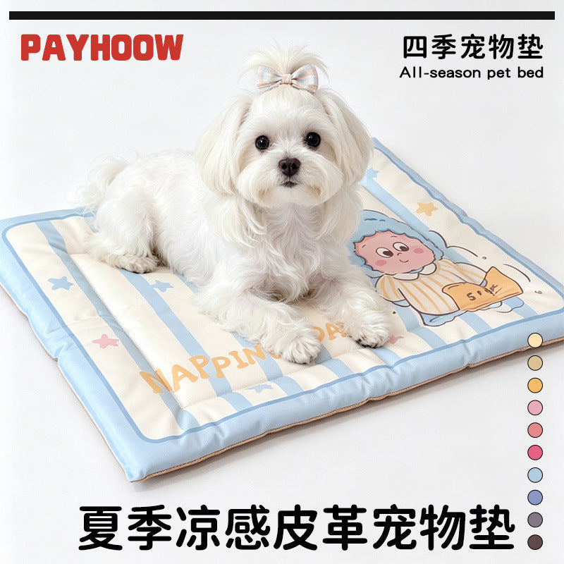 Pet Cooling Mat for Small Dogs, Breathable Summer Sleeping Pad for Teddy and Other Small Breeds