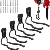 Heavy Duty Metal Tool Hooks for Garage & Garden Storage, Wall Mount Organizer for Power Tools