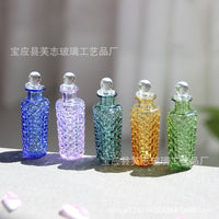 Miniature Embossed European Style Dollhouse Glass Bottle for 1:6/1:8/1:12 Scale Food Play