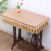Vintage Sewing Machine Dust Cover Tablecloth with European Style Design