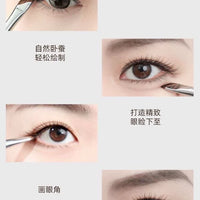 Angled Eyeliner and Eyeshadow Brush for Lower Lash Line and Detail Work