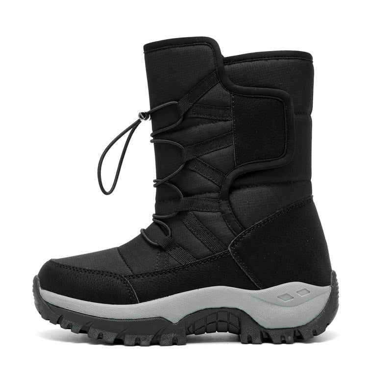 Unisex High-Top Insulated Winter Hiking Boots for Snow and Cold Weather