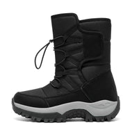 Unisex High-Top Insulated Winter Hiking Boots for Snow and Cold Weather