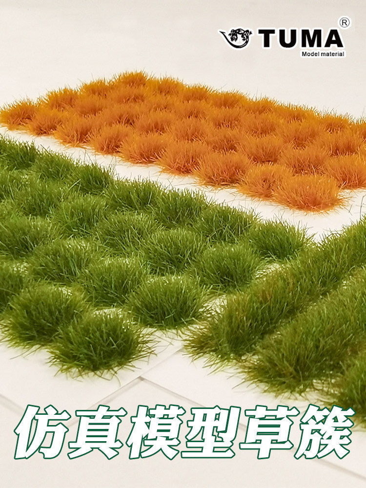 DIY Miniature Plant Model Grass Tufts for Sand Table and HO Train Scenery