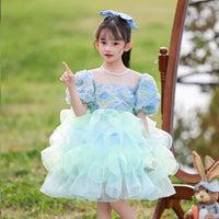 Girls' Princess Performance Dress for Kindergarten Dance & Chorus