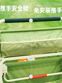 MK Outdoor Folding Camping Cart with Canopy and Accessories
