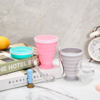 Portable Collapsible Silicone Travel Cup for Outdoor Sports and Business Trips