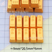 Miniature Gold Bar Ingot Apple Treasure Chest for Dollhouse Decoration