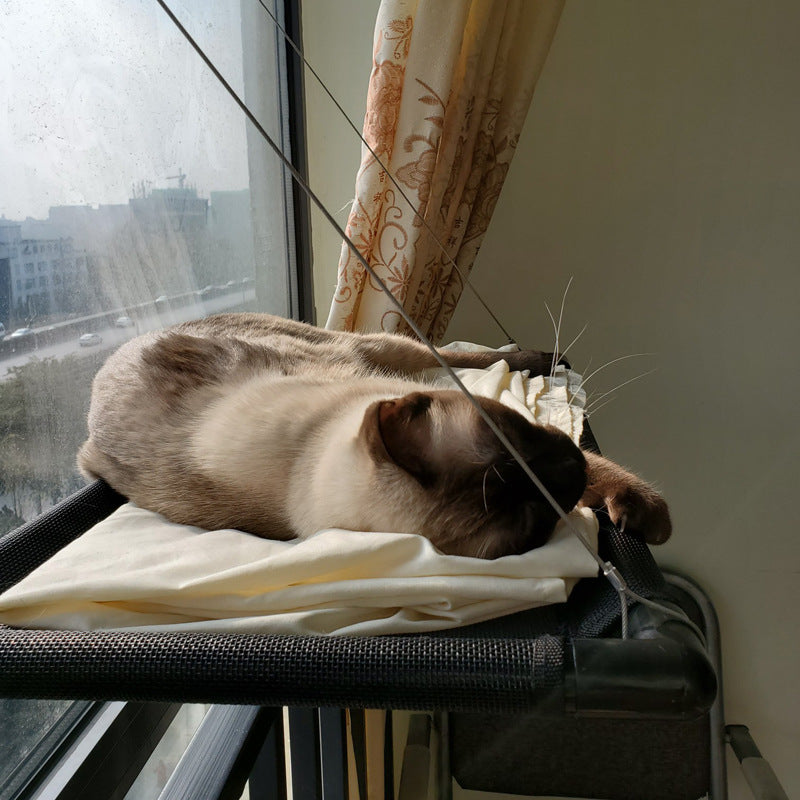 Cat Window Hammock Bed with Suction Cups for Sunbathing, Pet Perch Swing