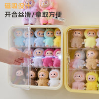 Acrylic Display Case for Mini Dolls and Figurines with Magnetic Closure