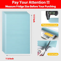 Refrigerator Silicone Liner Mat, Non-Slip, Mildew-Proof, Drawer Shelf Protector