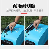 Foldable EVA Fishing Bucket Live Fish Container Thickened Water Bucket with Shoulder Strap for Fishing Gear