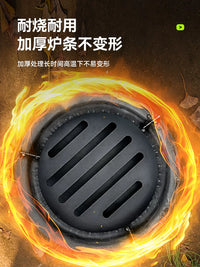 Portable Wood Burning Stove for Outdoor Camping and Picnics, Thickened Stainless Steel Cooker for Tea and Meals