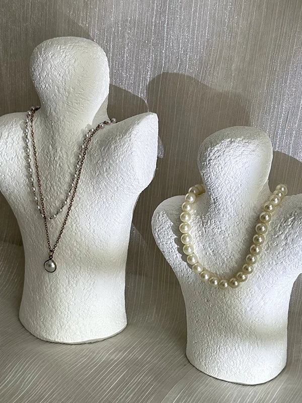 Abstract Plaster Mannequin Necklace Display Stand for Jewelry Store Window