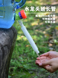 Food-Grade Square Water Storage Container with Extended Tube for Home and Outdoor Use