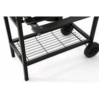 Outdoor Charcoal BBQ Grill for Villa Courtyard, Large Capacity for 5-10 People, with Lid and Anti-scalding Handle, Integrated Roasting