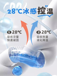 Neck Cooling Tube for Summer Heat Relief, Reusable Wearable Cooling Collar for Students and Outdoor Activities
