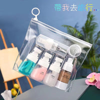 Travel Dispenser Bottle Set - Press Pump Lotion & Fine Mist Spray Bottles for Toiletries