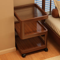 Bedside Table with Storage, Small Mobile Nightstand for Bedroom, Simple Multifunctional Side Table