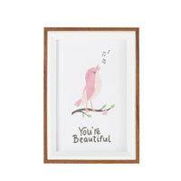 Nordic Minimalist Two-Tone Wooden Photo Frame for Tabletop or Wall Mounting