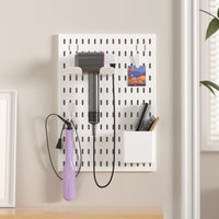 Pegboard Accessories DIY Wall Mounted Storage Hooks Baskets Shelves for Kitchen Bathroom Gaming Room