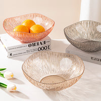 Creative Transparent Glass-Look Dinner Plate Set for Fruit Salad Dessert Snacks