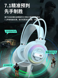Gaming Headset with Noise-Cancelling Microphone for PC, Laptop, and Mobile - Wired USB