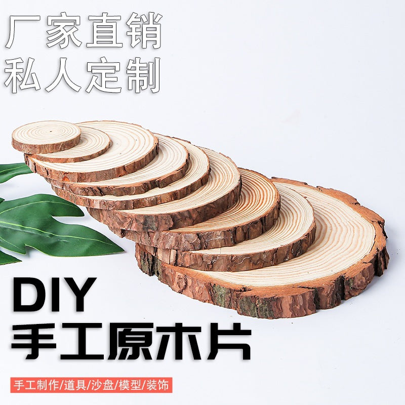 Natural Pine Wood Slices for DIY Crafts, Kids' Handcrafts, Wall Decor, Hand-Painted Art, and Photography Props