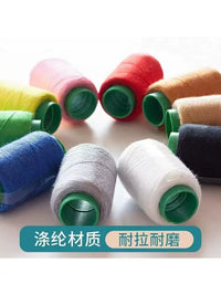 Hand Sewing Thread Set - Black, White, Red Cotton Polyester Blend for Home Use
