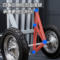 Heavy-Duty Two-Wheel Hand Truck Dolly with Large Wheels for Cargo Moving and Hauling