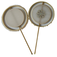Chinese Style Round Fan Wedding Hand Fan DIY Material Kit for Hanfu