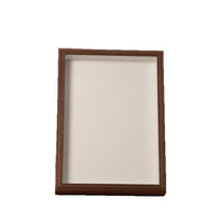 Walnut Deep Shadow Box Frame for Dried Flowers & Specimens - Wall Mount & Tabletop Display