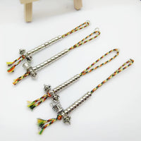 DIY Handmade Buddhist Prayer Bead Counter Vajra Bell Accessories for Bodhi Beads