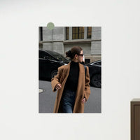 Autumn/Winter Korean Style Coat Outfit Poster for Clothing Stores