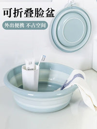 Foldable Silicone Wash Basin Portable Collapsible for Travel Home Car Use