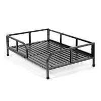 Elevated Pet Cot with Metal Frame, Moisture-Proof, All-Season Dog Bed for Small to Medium Breeds