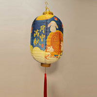 Mid-Autumn Festival DIY Luminous Paper Lanterns - Foldable Oval & Gourd Shapes