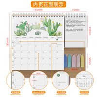 2026-2027 Desktop Calendar Planner with Daily Schedule and Memo Pad