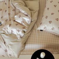 Cartoon Animal Tencel Lyocell 4-Piece Bedding Set for Dogs and Cats, Cool Silk Duvet Cover and Flat Sheet