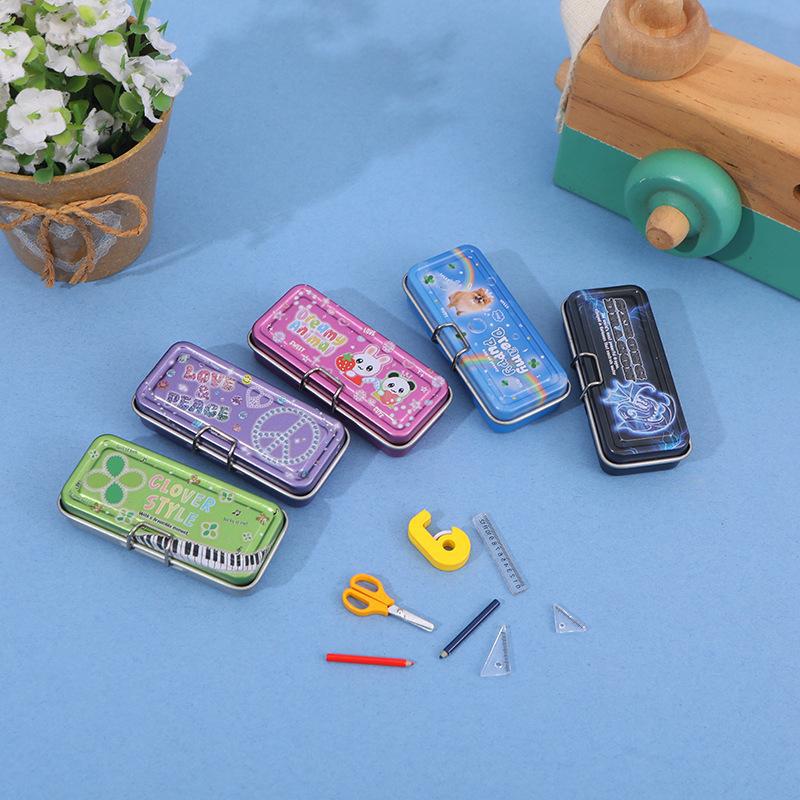 Dollhouse Miniature Pencil Case Model Play Toy