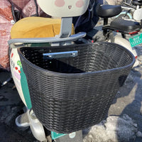 Electric Bicycle Rear Basket, Large Capacity Front/Rear Mount Bike Basket for Groceries and Bags