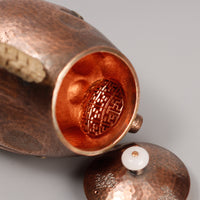 Handmade 260ml Uncoated Copper Teapot for Gongfu Tea Ceremony