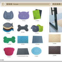 Durable PVC Pet Litter Mat for Cats and Dogs - Paw Cleaning and Door Mat