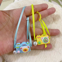Dollhouse Miniature Camera with Ribbon for OB11 Dolls