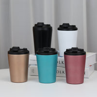 Minimalist 304 Stainless Steel Vacuum Insulated Coffee Mug with Scale Markings