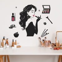 Creative Beauty Silhouette Wall Decal for Home Decor