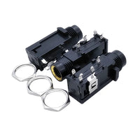6.35mm 1/4-inch Female Jack for Guitar Microphone PCB Panel Mount Audio Socket with Nut