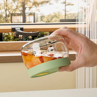 Baby Food Storage Glass Container with Lid, Steaming Egg Custard Bowl, Mini Lunch Box for Infants, Portion Control Fresh-keeping Box