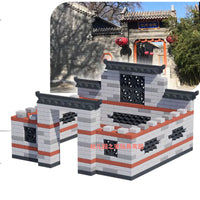 Large Outdoor EVA Building Blocks for Kids, Chinese Courtyard House Construction Toy for Kindergarten Play