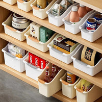 Slanted Opening Storage Basket with Wheels for Kitchen Cabinet Organization